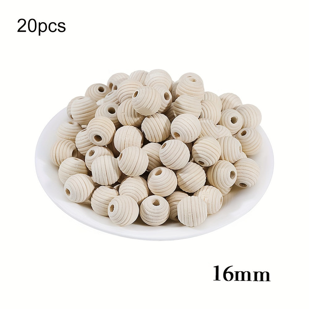 Multi-size Wooden Beads DIY Jewelry Making Hand Craft Fine Jewelry Wooden Jewelry