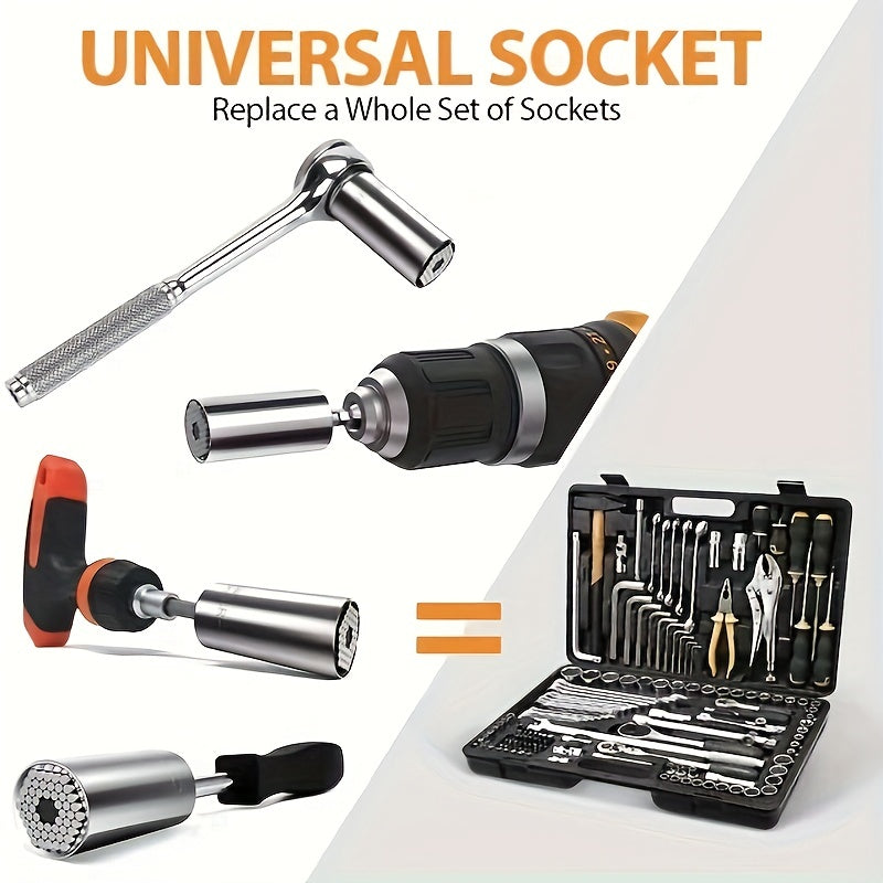 Universal Torque Wrench 7-19mm Hexagonal Multi-functional Universal Socket