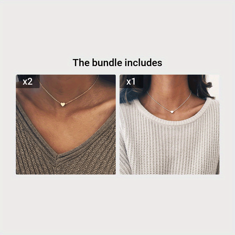 A Simple And Delicate Golden Heart Pendant Necklace That Goes Well With Everything.