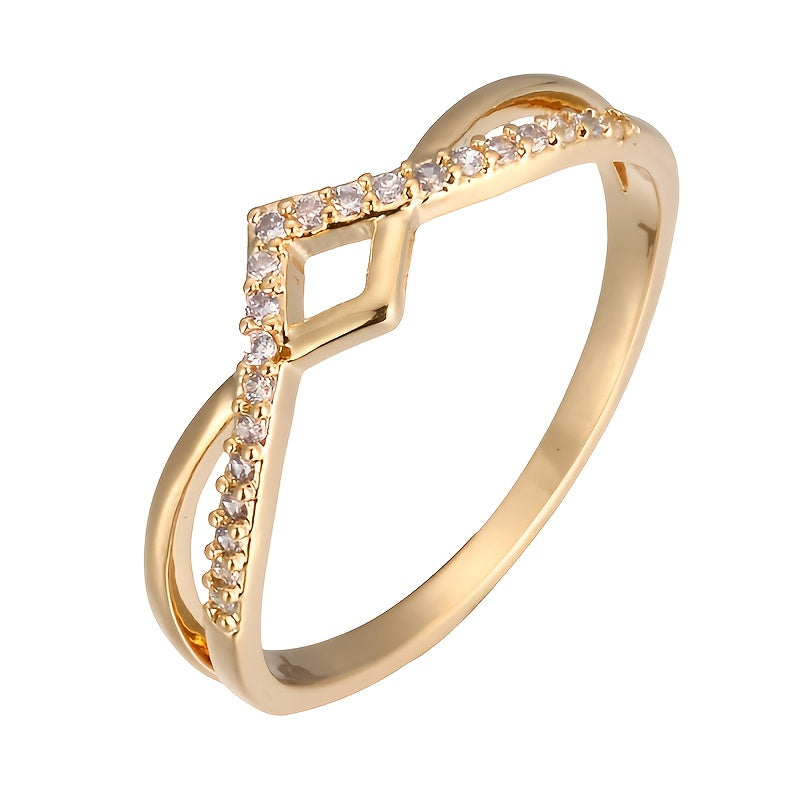 New Minimalist Micro-set Zirconia Ring