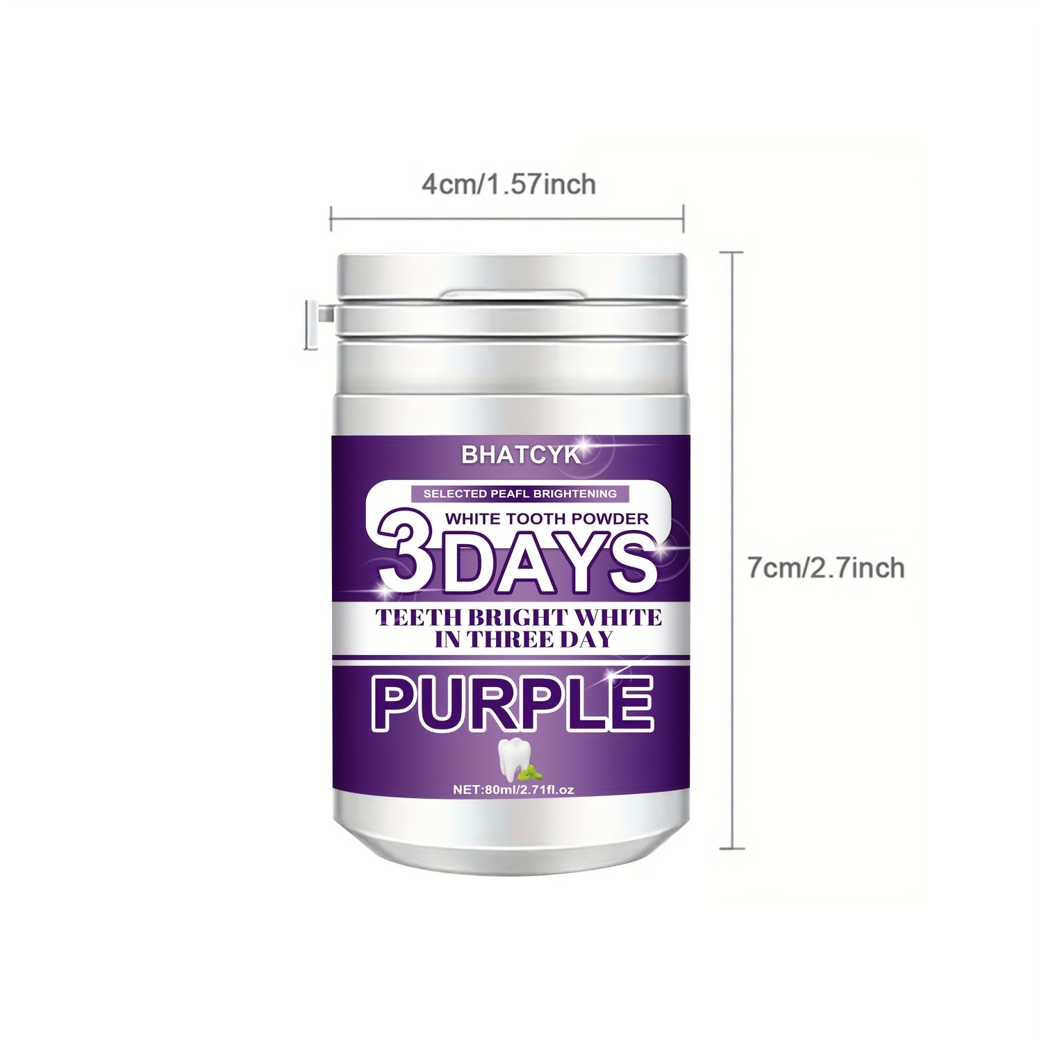 1pc Purple Teeth Cleaning Powder, Teeth Polishing Tooth Deep Cleaning Powder,Tooth Cleaning Powder For Daily Life
