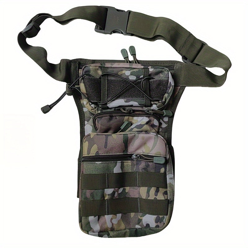 Unisex Tactical Fanny Pack - Durable Nylon Waist Bag with Multiple Compartments, Adjustable Strap & Zipper Closure for Outdoor, Hunting, Fishing, and Cross-Training, Hunting Gear, Secure Storage, Sporty Design, Sturdy Constru