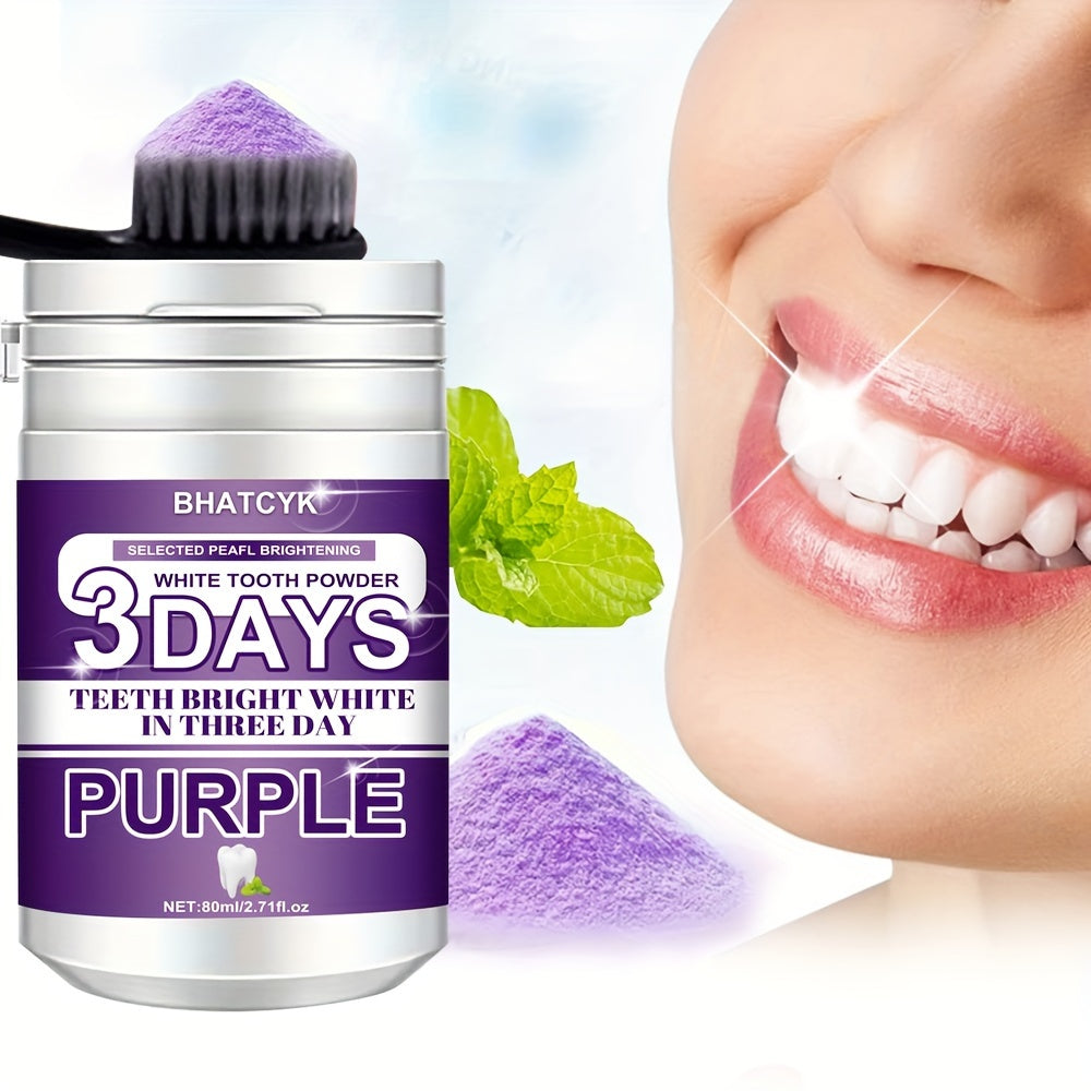 1pc Purple Teeth Cleaning Powder, Teeth Polishing Tooth Deep Cleaning Powder,Tooth Cleaning Powder For Daily Life