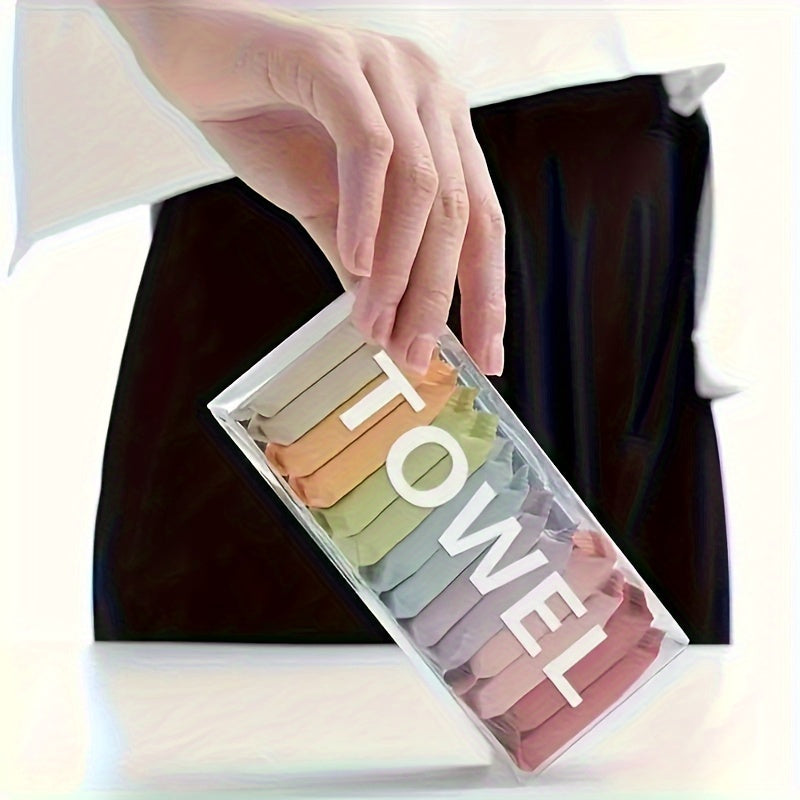 7/14pcs Portable Compressed Disposable Towels, Thickened Compressed Disposable Facial Tissues, Perfect For Travel And Home Use