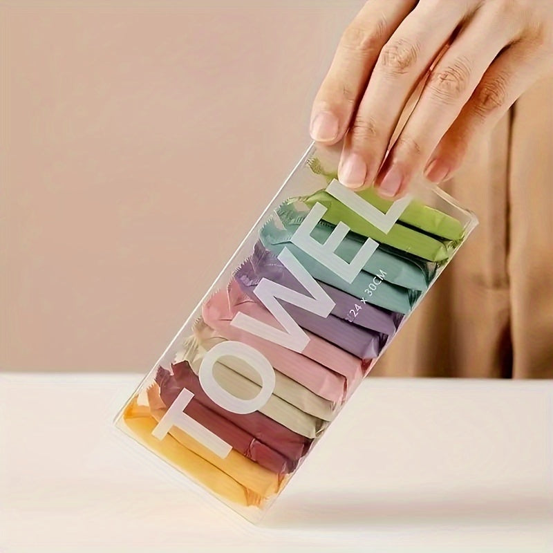 7/14pcs Portable Compressed Disposable Towels, Thickened Compressed Disposable Facial Tissues, Perfect For Travel And Home Use