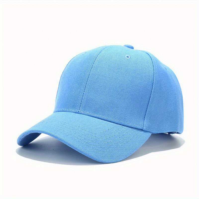 Solid Color Baseball Cap For Running Workouts And Outdoor Activities, Ideal choice for Gifts