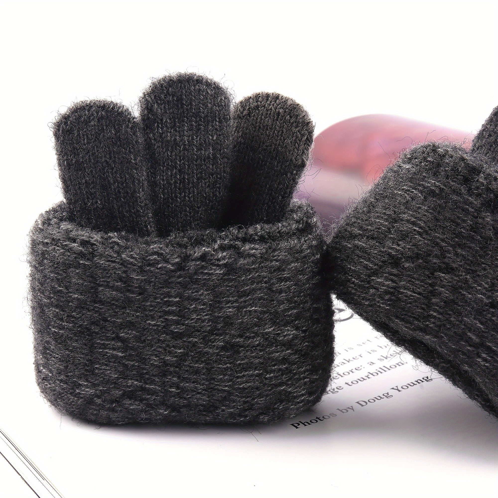 Unisex Alpaca Gloves - Warm, Touchscreen Compatible, Ideal for Winter, Office, Travel, Cycling - Machine Washable, Professional Dry Clean, Office Gloves | Stylish Gloves | Soft Gloves