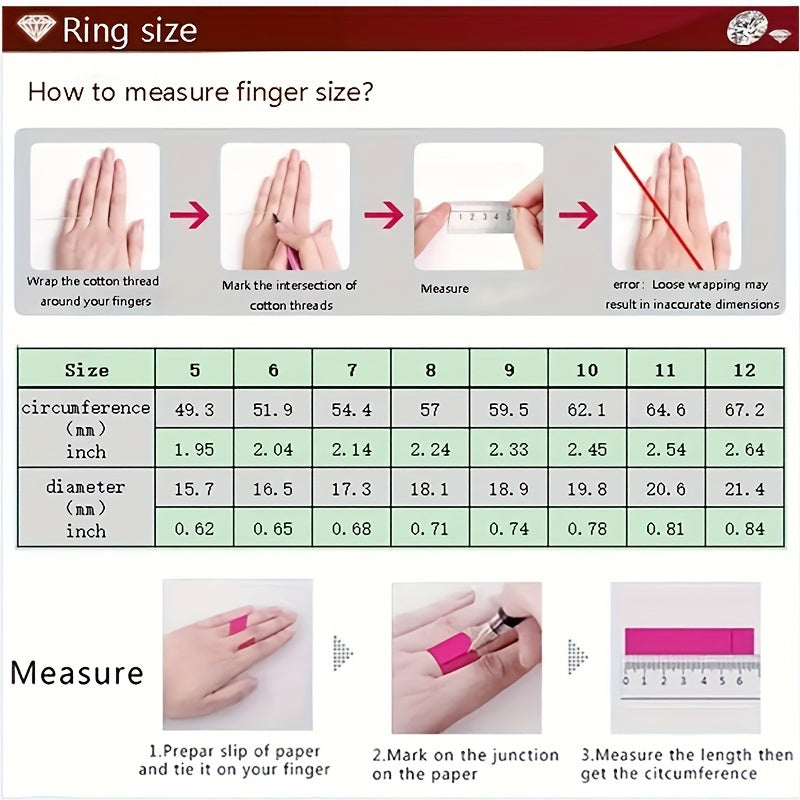 Women's 3 Row Eternity Ring 14K Gold Plated Cubic zirconia Eternity Band Ring Jewelry