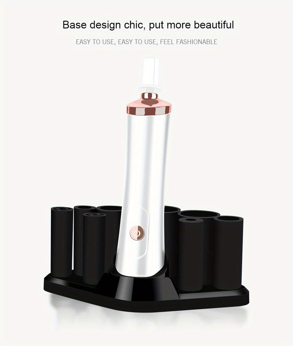 QuickClean Battery-Operated Makeup Brush Cleaner - Efficient Residue Removal, Adjustable Speeds, With Drying Function, Perfect for Home and Travel Use