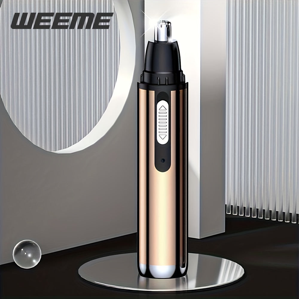 WEEME Electric Nose Hair Trimmer, USB Rechargeable Nose and Ear Hair Clipper, Unisex Nose Shaver, Eyebrow and Facial Hair Removal Device