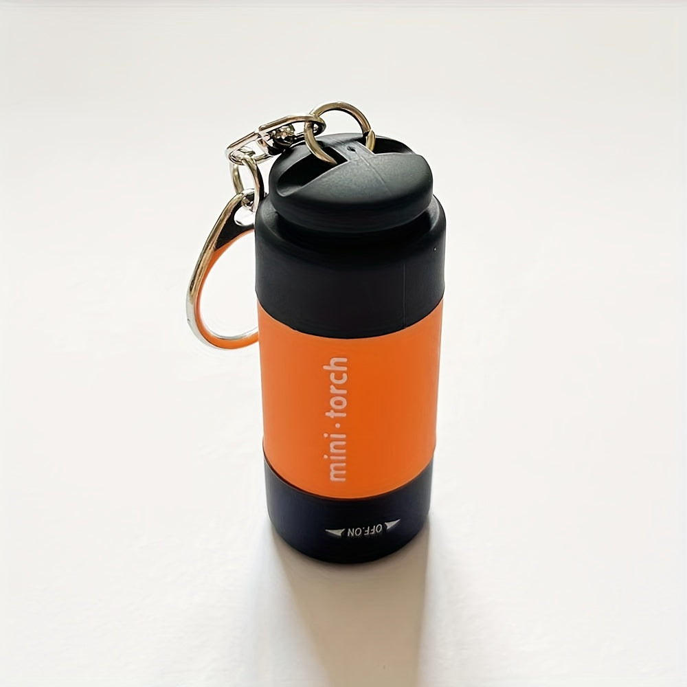 USB Rechargeable Portable Flashlight Keychain Mini Torch Camping Ultra Bright Lamp Outdoor Supplies,  Travel Flashlight, Mini Lantern, Compact Design, Hikers, Outdoor Enthusiasts