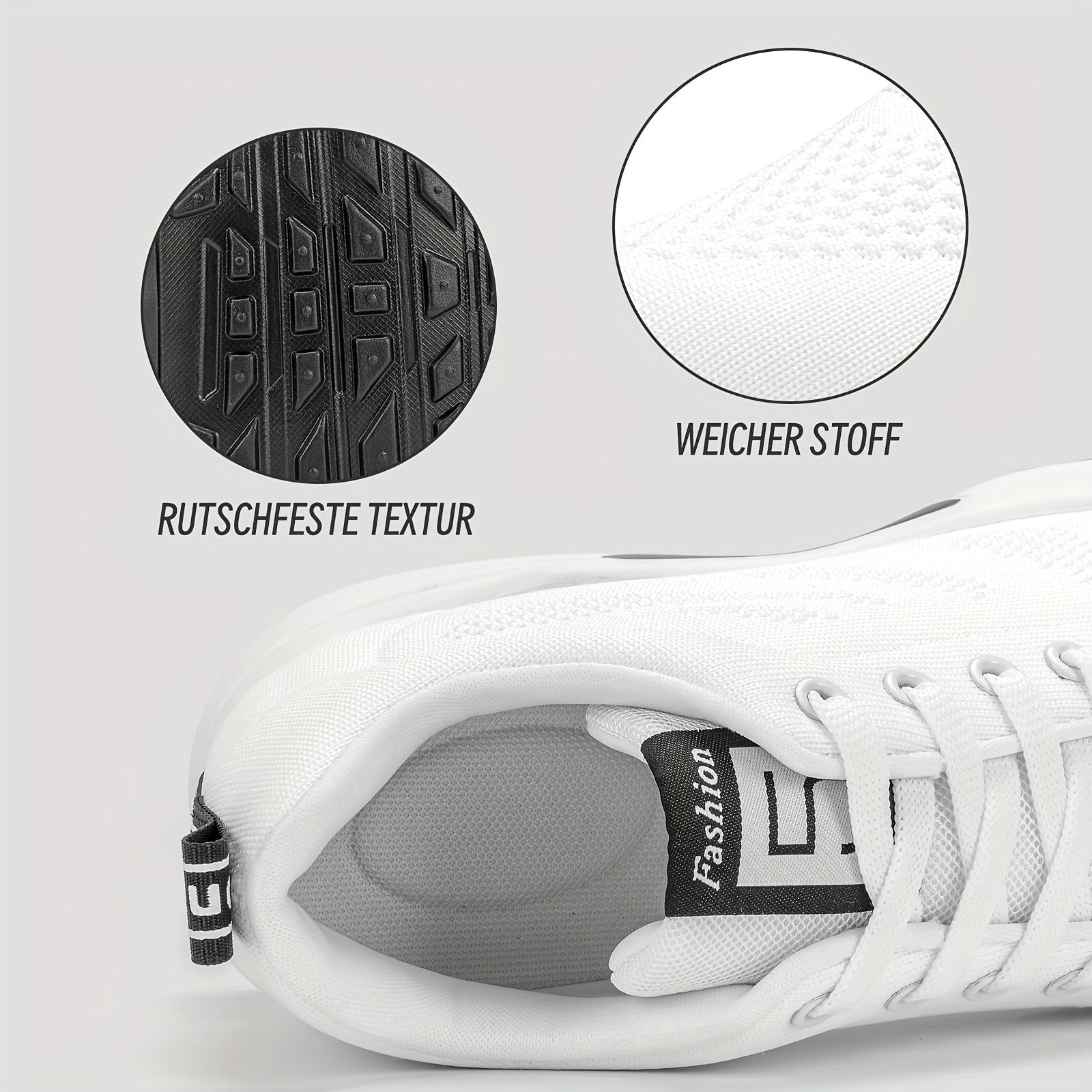 KOWAYI Women's Lightweight Breathable Mesh Low-Top Sneakers - Summer Casual Shoes with Cushioned Comfort, Black & White Accents for Walking, Errands & Casual Attire, Sporty Lifestyle Shoes | Modern Sneakers | Breathable Mesh