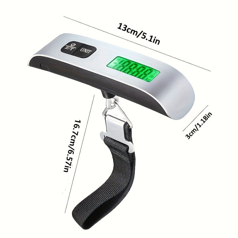 1pc 110lb/50kg Digital Handheld Luggage Hanging Baggage Scale, hand Scale, Mini Portable Electronic Scale, Express Scale With Backlight LCD Display, Travel Must Haves