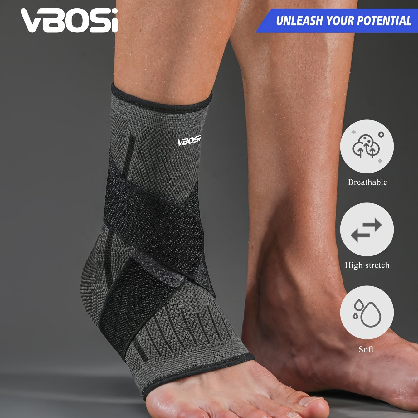 JINGBA SUPPORT 0147 1pc Hot Selling Universal Running Hiking Basketball Ankle Support Ankle Brace