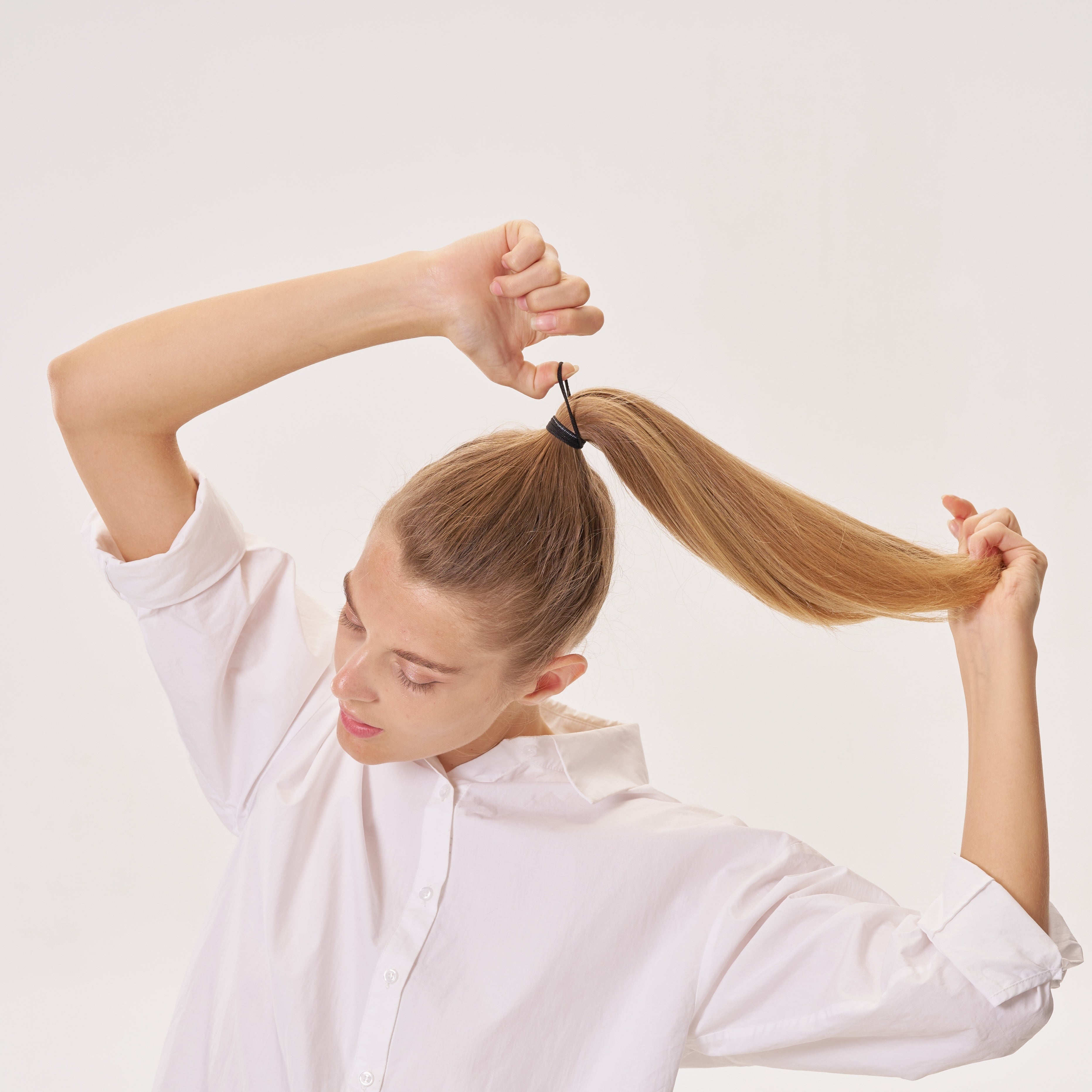 50pcs/100pcs High Elastic Hair Ring French Style Thick Women's Hair Rope Graduation Gift