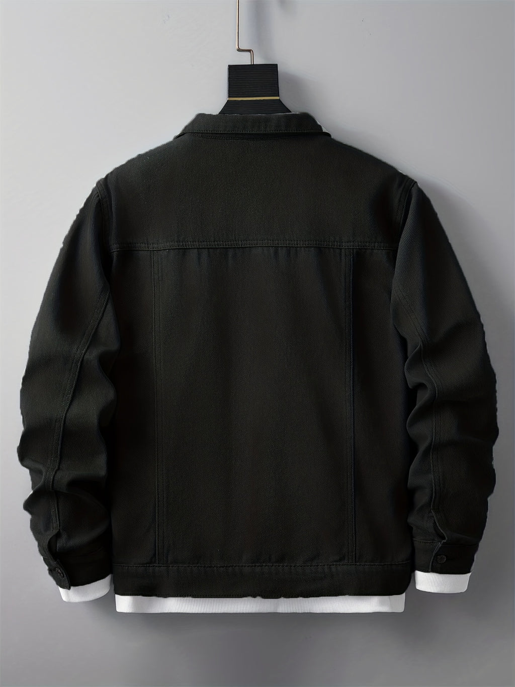 Men's Ripped Lapel Pocket Casual Denim Jacket