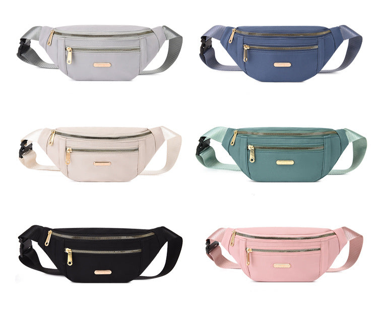 Waist Bags belt bag Women Oxford Leisure Color Hip Bum Bag Shoulder Crossbody Chest Bags Handbags All-match Messenger Belt Bag