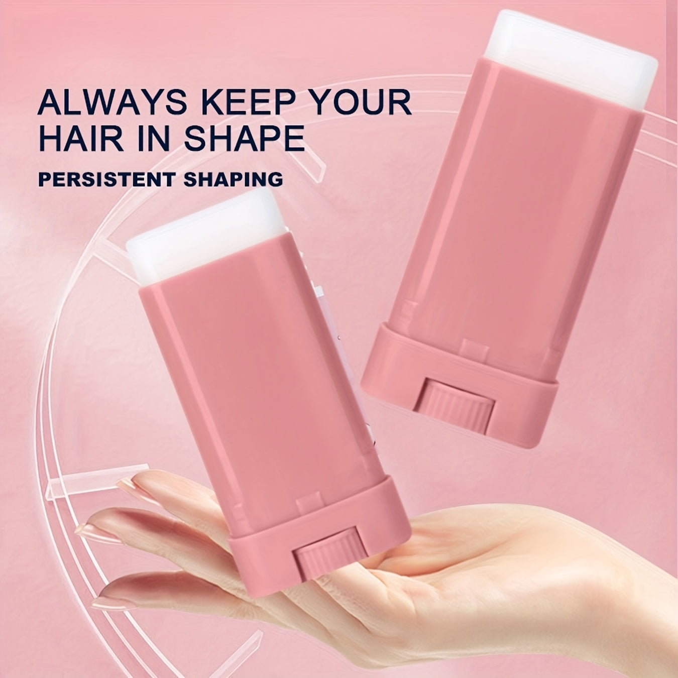 Cherry Blossom Scented Hair Wax Styling Stick 15g Long-lasting Hold Natural Fragrance Volumizing Shine for Men and Women Universal Holiday Gift