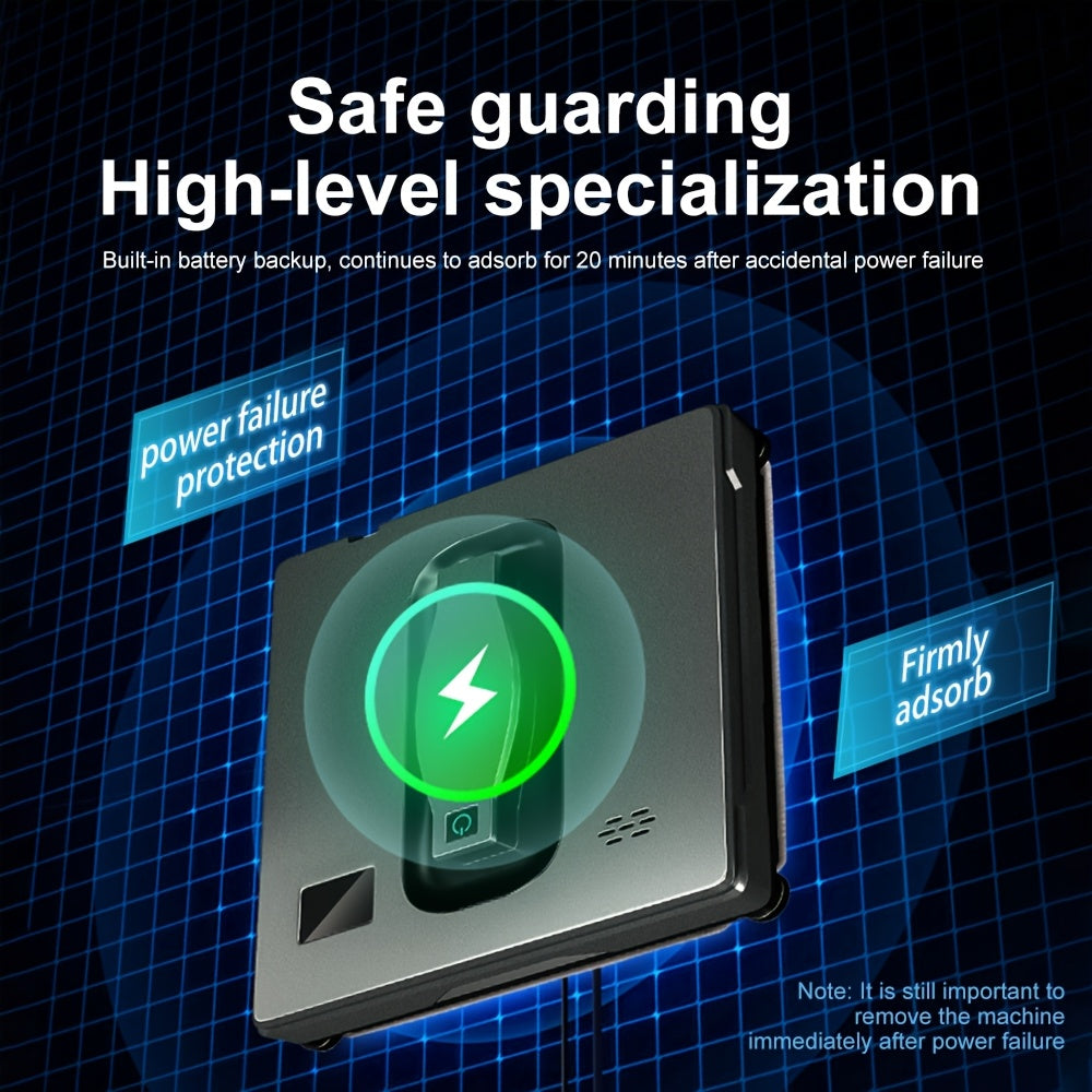 An Intelligent Window Cleaning Robot, Fully Automatic Glass Cleaning Machine, PURUIKAI Automatic Window Cleaning Machine Glass Cleaning Robot, Remote Control Electrically Planned Window Cleaning Artifact HCR-21.