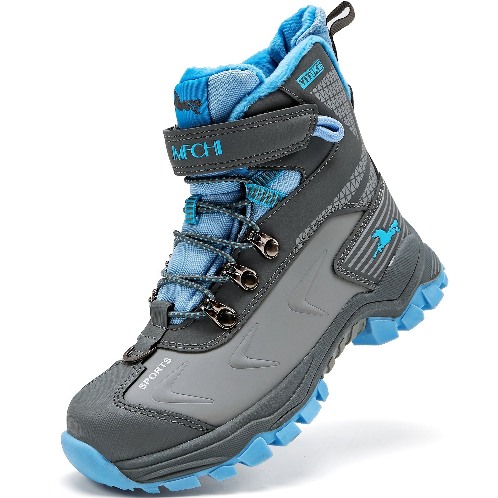 Boys Snow Boots, Anti-Slip Shoes For Outdoor Hiking Climbing Winter