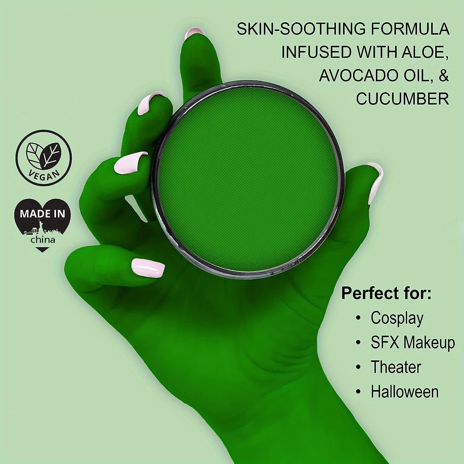 Perfect For Stage & Screen Performances, Face & Body Paint, Special Effects, Beauty, Cosplay & Halloween Makeup Water Activated Face Paint & Body Paint