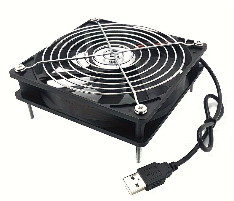USB Case Fan Router Top Box Cooling Fan 12cm Mute 8CM Cooling Fan 5V Computer Fan