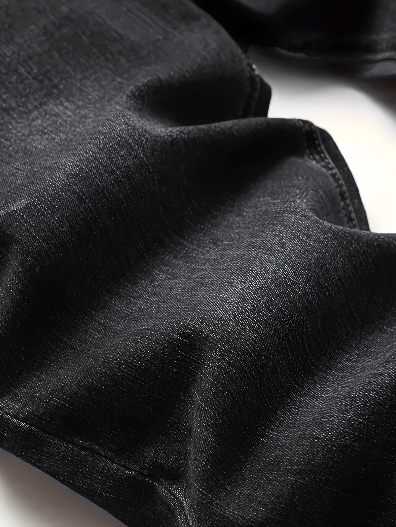 Slim Fit Ripped Jeans, Men's Casual Street Style Distressed Medium Stretch Denim Pants