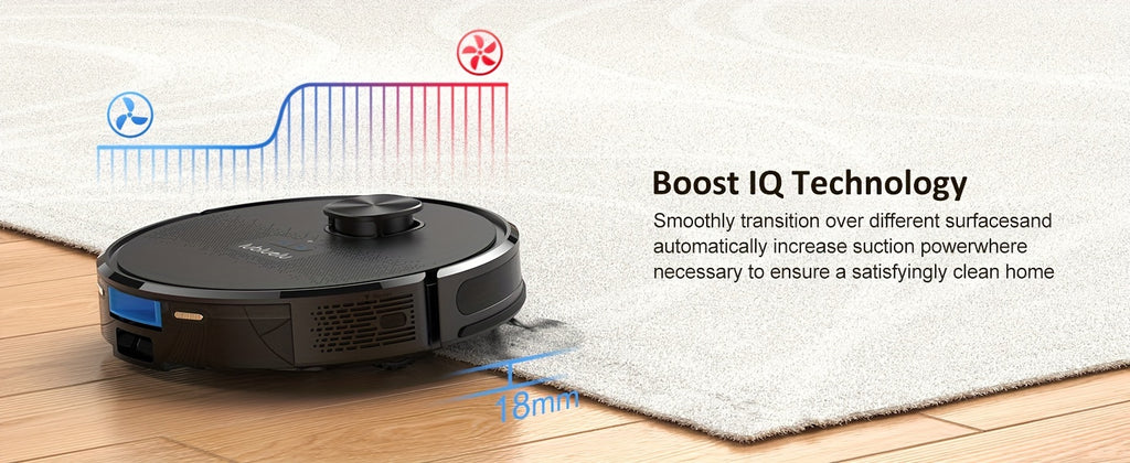 Robot Vacuum Cleaner And Mop Combo 4000Pa, Lubluelu SL61D Robotic Vacuum, 150Mins Max, 55dB, 10 No-Go Zones For Pet Hair Carpets Floor
