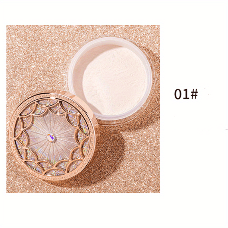 for MACK Andy Matte Finish Makeup Setting Powder – Smooth, Natural, Long-Lasting Coverage for All Skin Tones, Ivory to Rose, Lightweight & Oil-Control Compact with Intricate Design, Skin Brightening Product | Elegant Compac