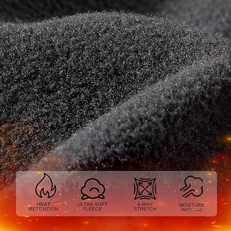 [Warm Balaclava] Warm & Comfortable Balaclava | Soft Solid Color Winter Outdoor Face Mask Neck Cover - Windproof for Motorcycle Cycling, Skiing, Cold-Proof Thick Polyester (Black, Pink, Khaki)