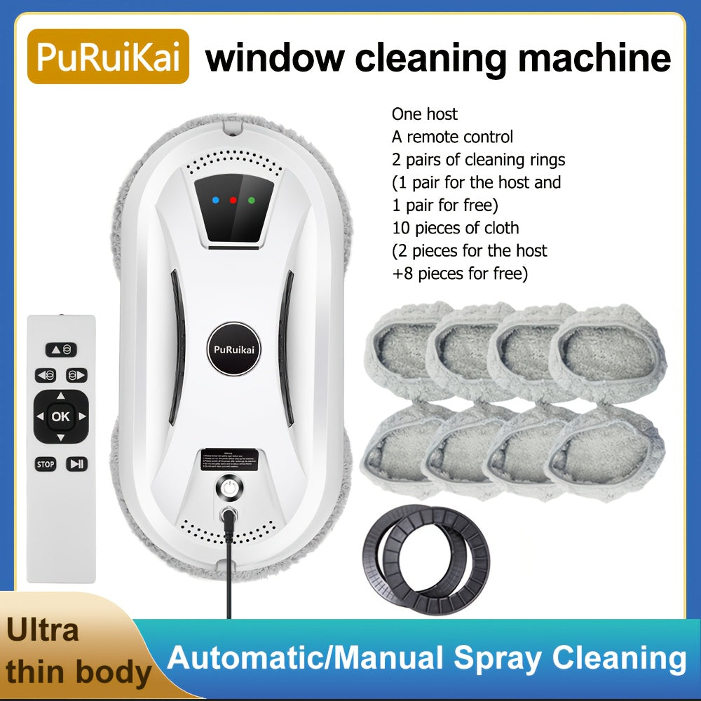 Fully Automatic Window Cleaning Machine, Glass Cleaning Robot, Remote-Controlled Electric Planning Intelligent Window Cleaning Tool