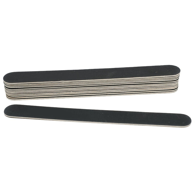 5 PCS Double Sided 100/180 Grit Nail Files Emery Board Black Manicure Pedicure Tool And Nail Buffering Files
