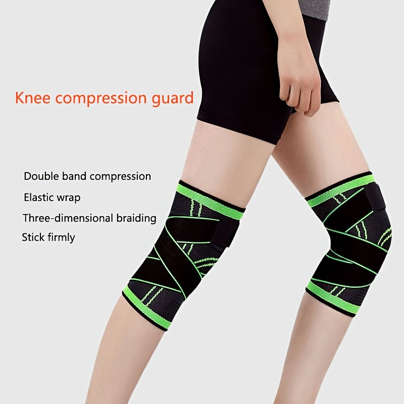 1pc Strap Knee Protector Sports Knee Support Adjustable Compression Breathable Joint Protection Sports Knee Protector Strap Compression Basketball Running, Knee Compression with Gel