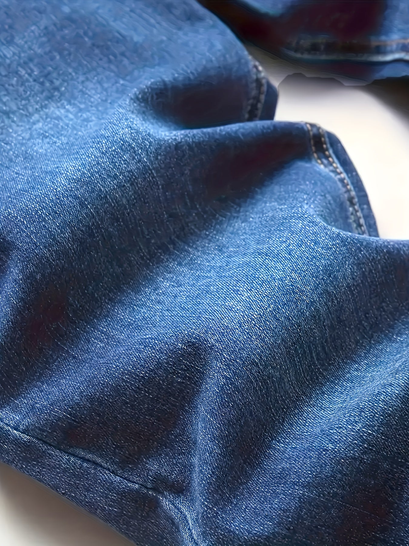 Slim Fit Ripped Jeans, Men's Casual Street Style Distressed Medium Stretch Denim Pants