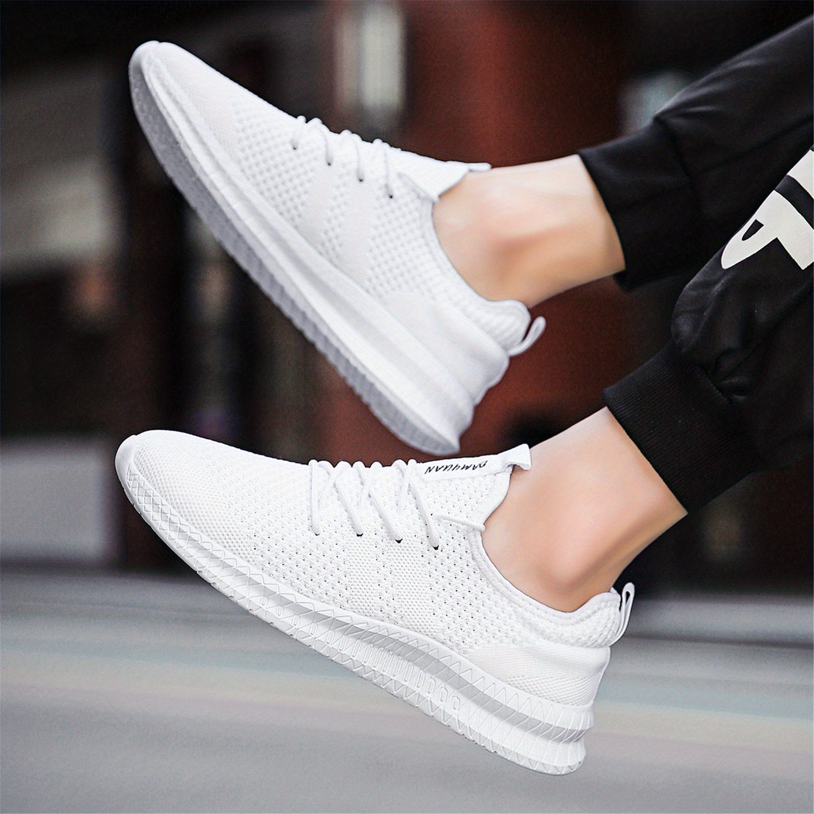 Men'S Outdoor Knitted Running Shoes