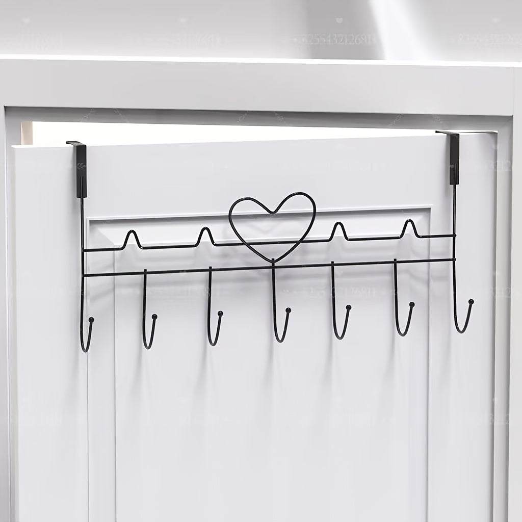 [Multi-Purpose] Contemporary Wall Mounted Hook Rack | Multi-Purpose Organizer | Painted Finish | Home and Office Use | Modern