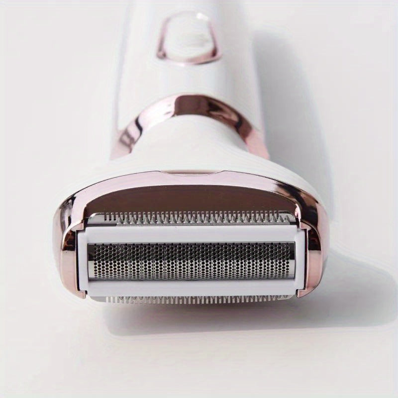 [Mother's Day Gift] 4-in-1 Rechargeable Electric Razor for Women Face, Nose, Legs, Underarm, Bikini Trimmer, Women's Electric Shaver Painless Grooming Kit - Portable USB Charging