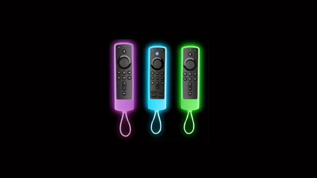 5.59inch Glow-in-the-Dark Silicone Case Cover for Fire TV Stick 4K with Alexa Voice Remote - Protect Your Remote and Enhance Your Gaming Experience, Compatible with 4K+, Lite, Cube, Includes Lanyard for Easy Access
