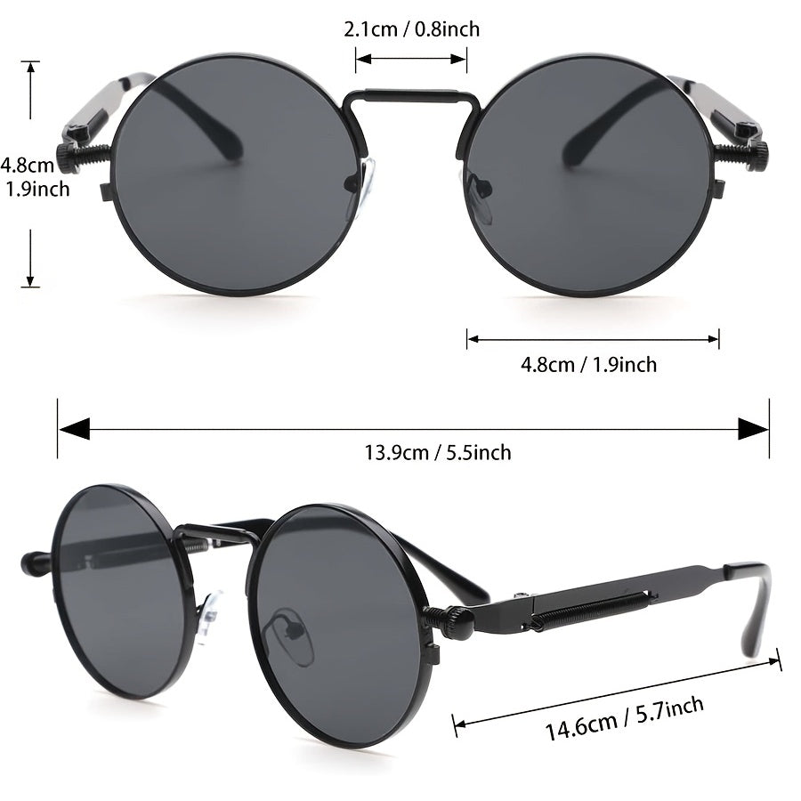 ENSAEJOE, 1pc Men's Round Frame Fashion Glasses