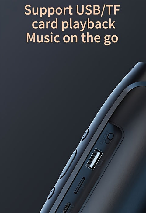 F524 Wireless Speaker Dual Channel Subwoofer Loud Surround Home Convenient Car Black