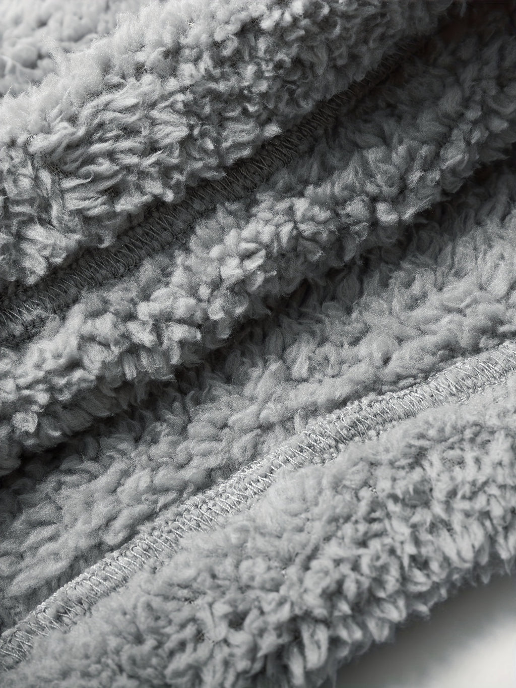 Warm Fuzzy Pajama Set, Long Sleeve Hooded Robe & Tank Top & Drawstring Shorts, Women's Sleepwear & Loungewear