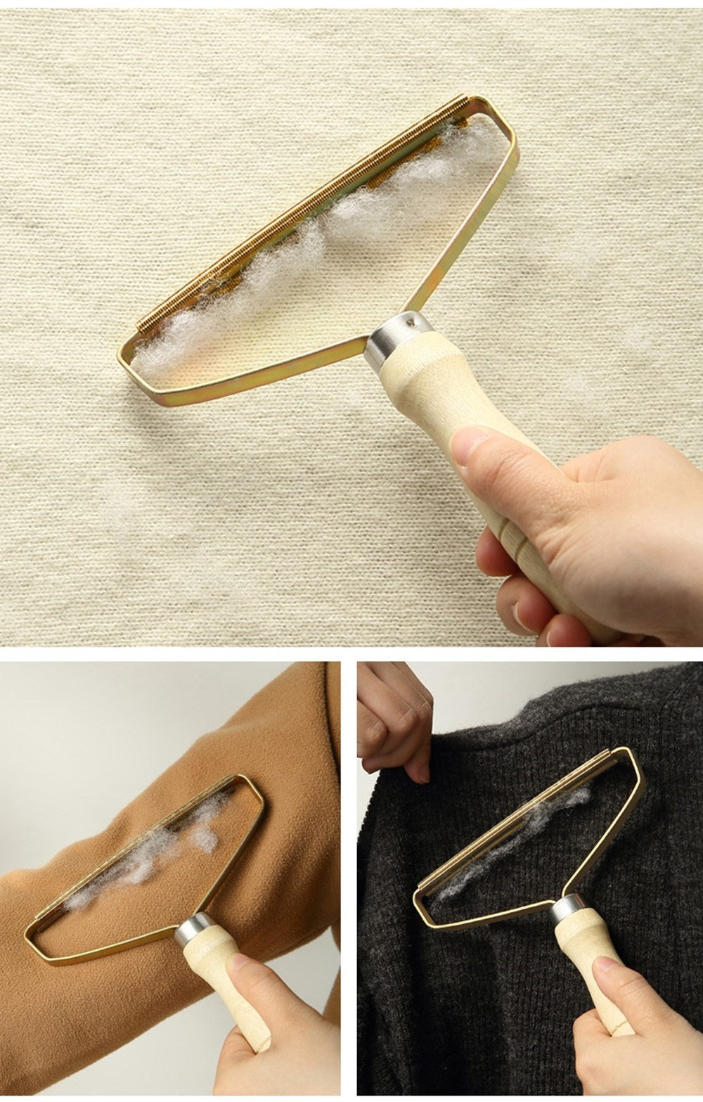 Effective Pet Hair Remover Brush For Cats And Dogs - Gently Shaves Wool And Cleans Fur For A Neat And Tidy Home