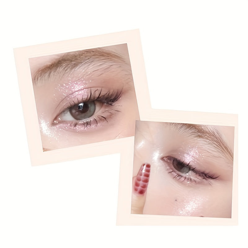 Dazzling Diamond Glitter Eyeliner Pen - Eyeshadow with Liquid Shimmer, Waterproof Highlighter, Nude Makeup, Long-Lasting, Easy to Apply, and Smudge-Proof