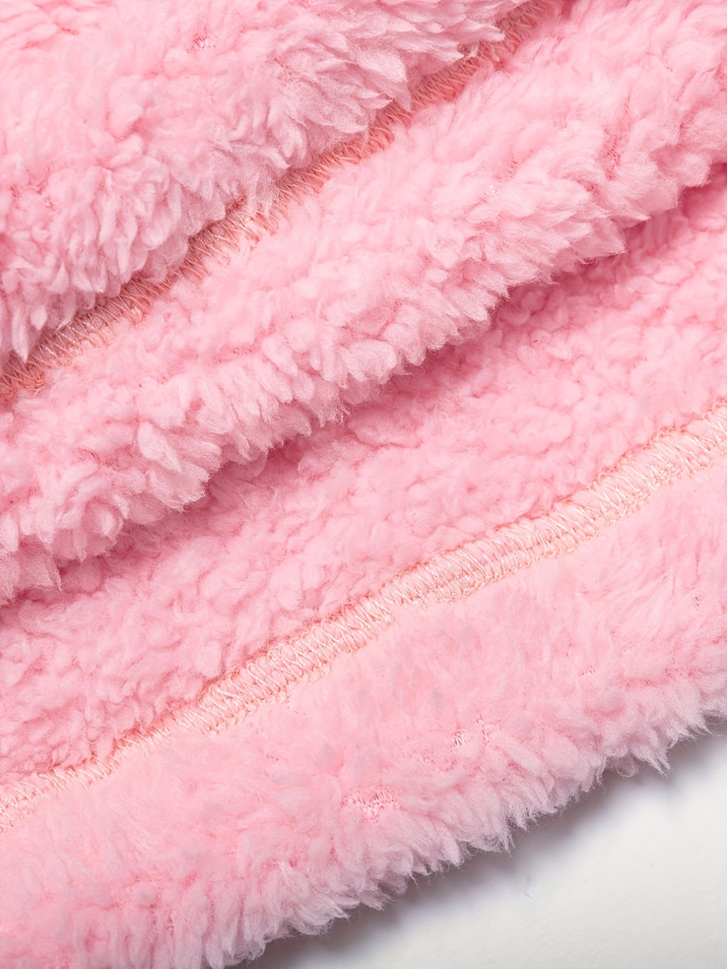 Warm Fuzzy Pajama Set, Long Sleeve Hooded Robe & Tank Top & Drawstring Shorts, Women's Sleepwear & Loungewear