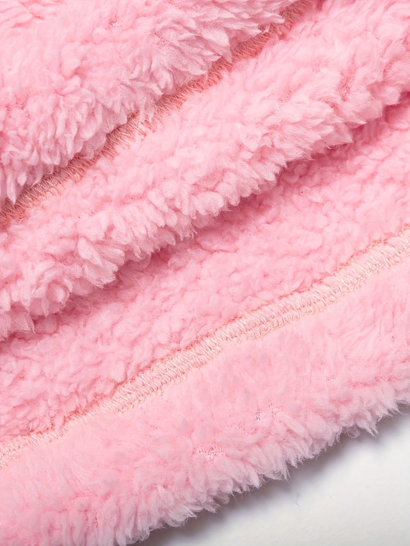 Warm Fuzzy Pajama Set, Long Sleeve Hooded Robe & Tank Top & Drawstring Shorts, Women's Sleepwear & Loungewear