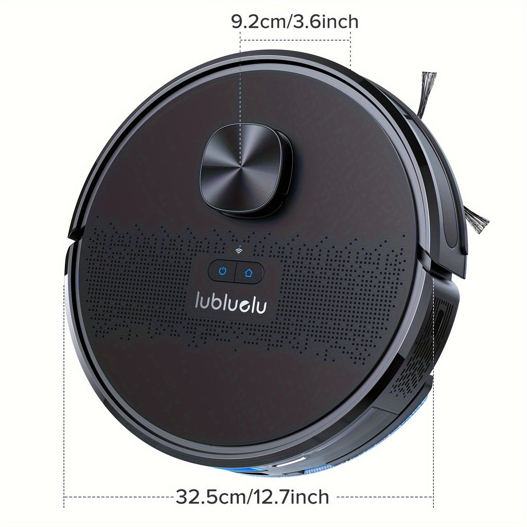 Robot Vacuum Cleaner And Mop Combo 4000Pa, Lubluelu SL61D Robotic Vacuum, 150Mins Max, 55dB, 10 No-Go Zones For Pet Hair Carpets Floor