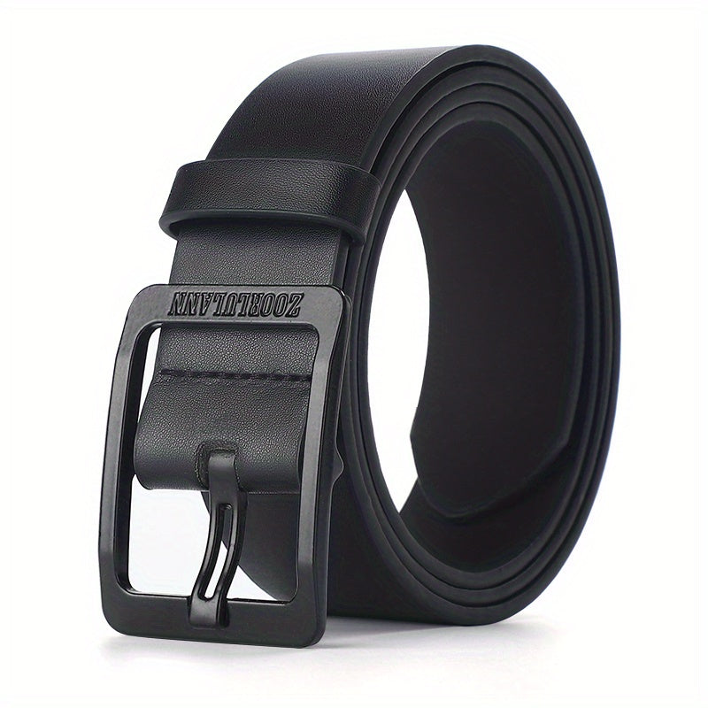Men's Black PU Leather Belt Casual Jeans Pants Belt For Outdoor Party Holiday, Ideal choice for Gifts