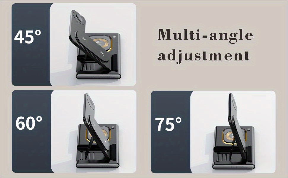 Wireless Charging Station, 4 In 1 Wireless Charger Stand, Multi Fast Wireless Charging Dock For iPhone Multiple Devices For IPhone 14/14 Plus/13/12/11/Pro/Max/X/XS/XR/8, For iWatch Ultra/8/7/6/5/4/3/2/SE, For Airpods 3/2/Pro,