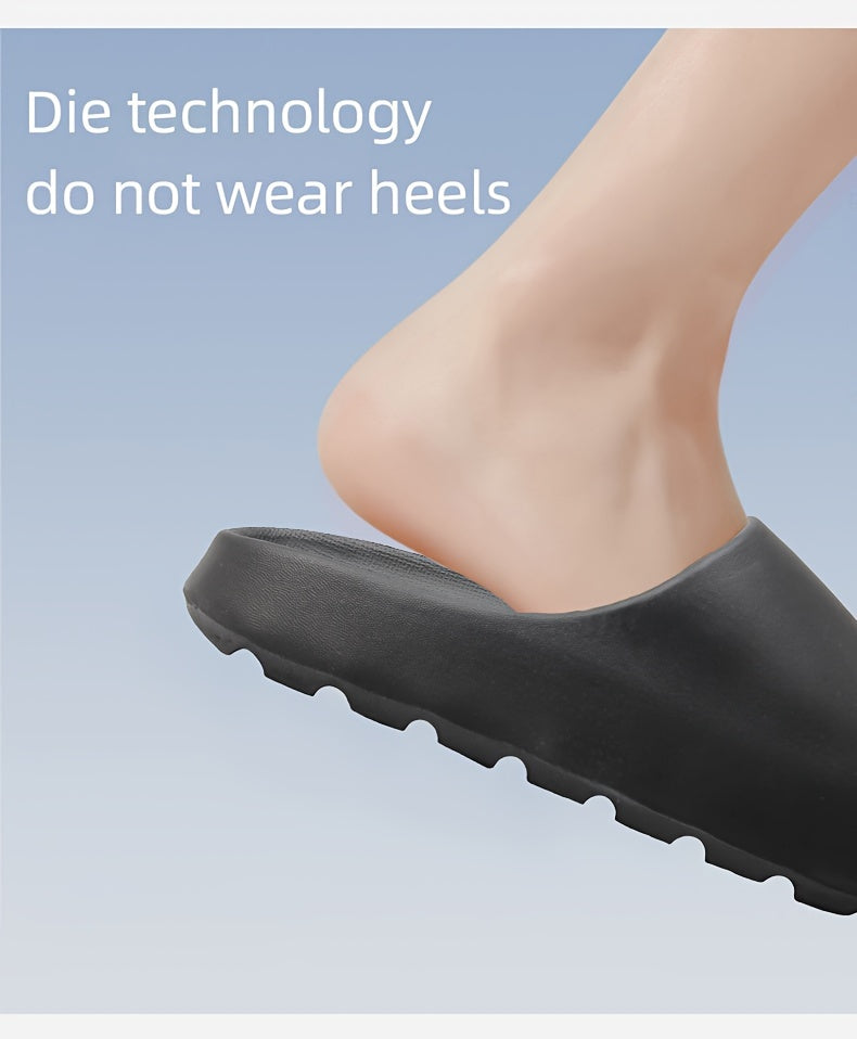 Unisex Soft Slippers, Comfortable Indoor/Outdoor Slide Sandals, Non-slip Textured Design, Stylish Footwear