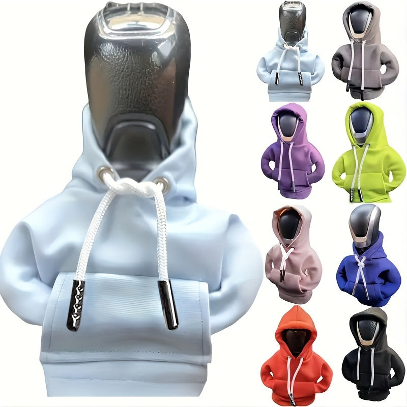 Mini Car Gear Shift Cover Hoodie Car Gear Shift Cover, Interior Accessories Shift Knobs Fashionable Shirt Trim